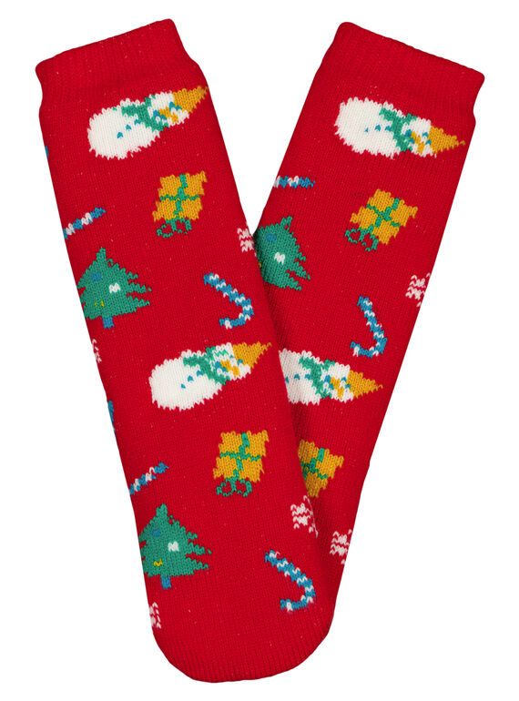 Chaussettes fourré et anti-dérapente.  GYANOCHODER / 19WI01V2SOQF505
