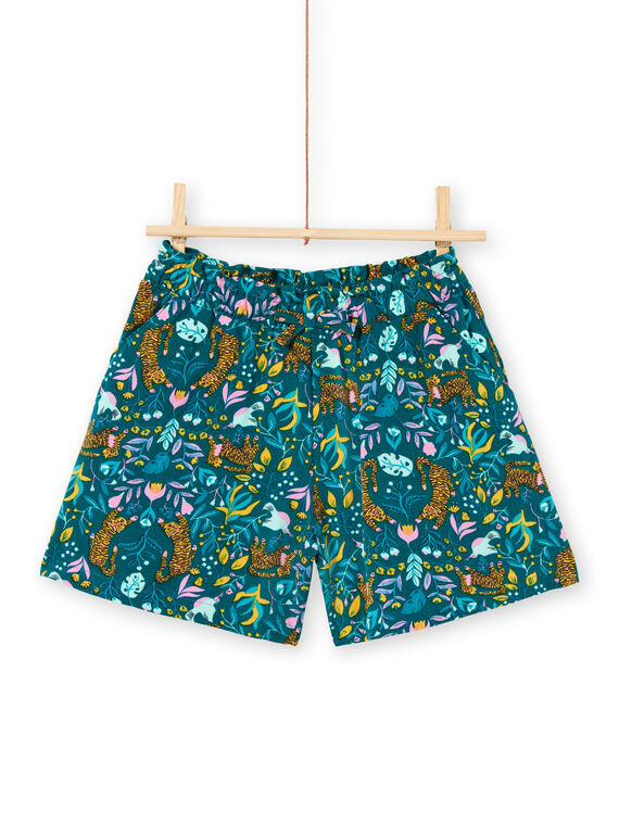 Short fluide, imprimé tigres et fleurs LAVERSHORT2 / 21S901Q2SHO714