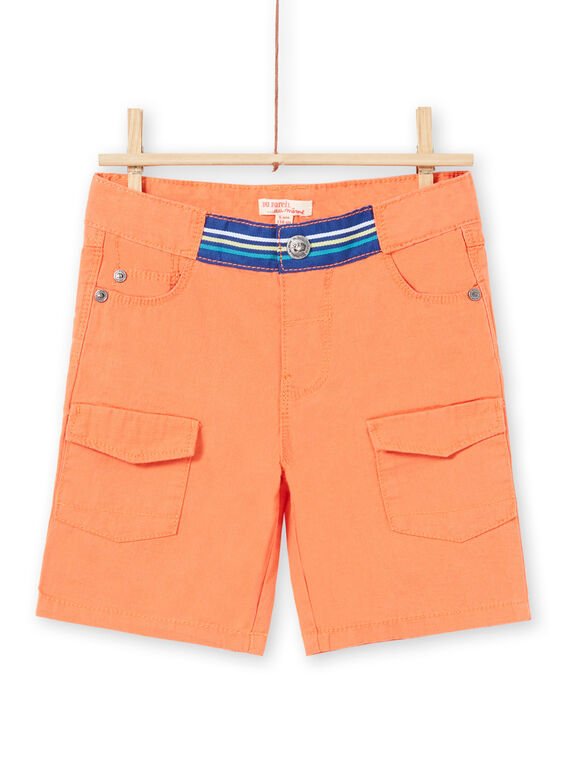 Bermuda orange enfant garçon JOMARBER2 / 20S902P2BERE405