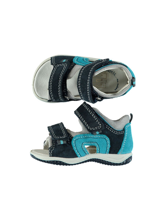 Sandale ville cuir bébé garçon FBGSANDMA / 19SK38K4D0E070