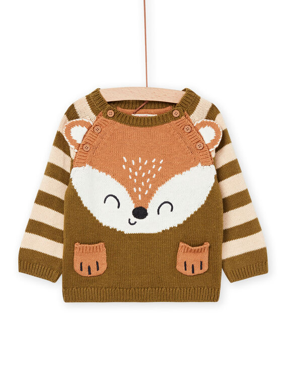 Pull en tricot à animation animal PUPRAPUL2 / 22WG10S2PULG608